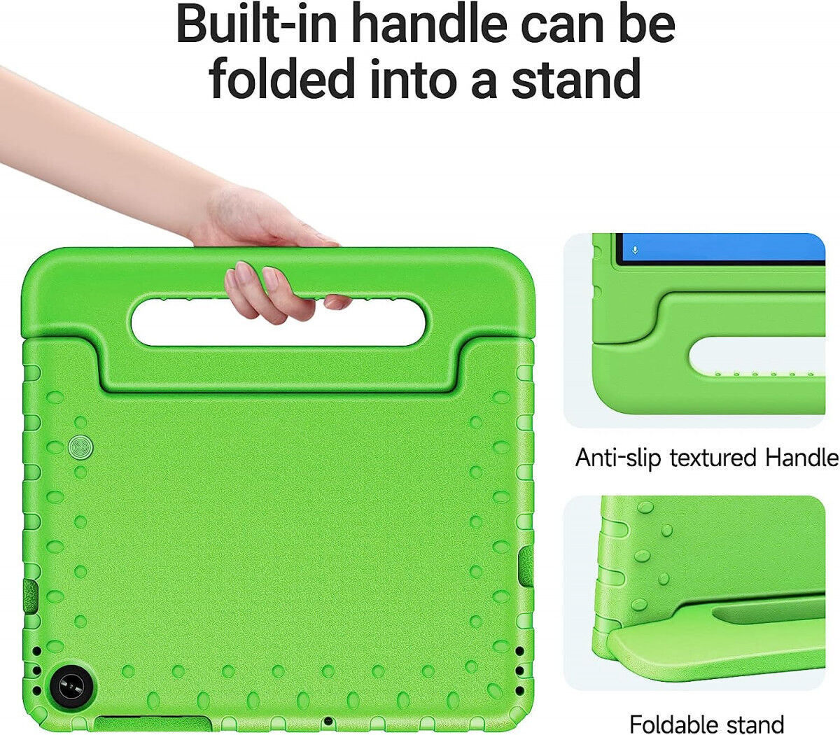 Lenovo Tab M10 HD Gen 2 Kinder Tablethoes met Handvat Groen afbeelding 6