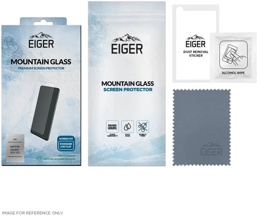 Eiger Samsung S23 / S22 Tempered Glass Case Friendly Screen Protector afbeelding 4
