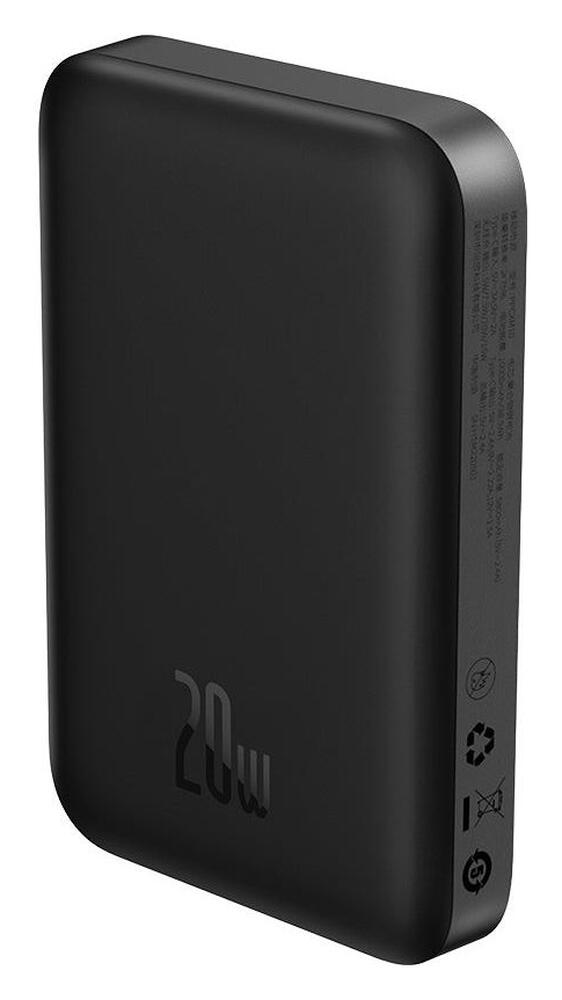 Baseus Megattach 10.000 mAh Powerbank Compact Met MagSafe Zwart 20W afbeelding 1