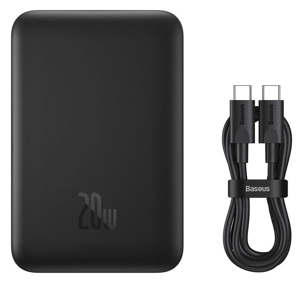 Baseus Megattach 10.000 mAh Powerbank Compact Met MagSafe Zwart 20W afbeelding 7