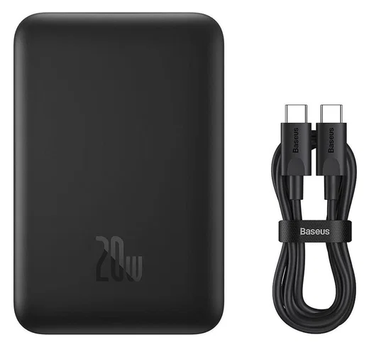 Baseus Megattach 10.000 mAh Powerbank Compact Met MagSafe Zwart 20W afbeelding 7