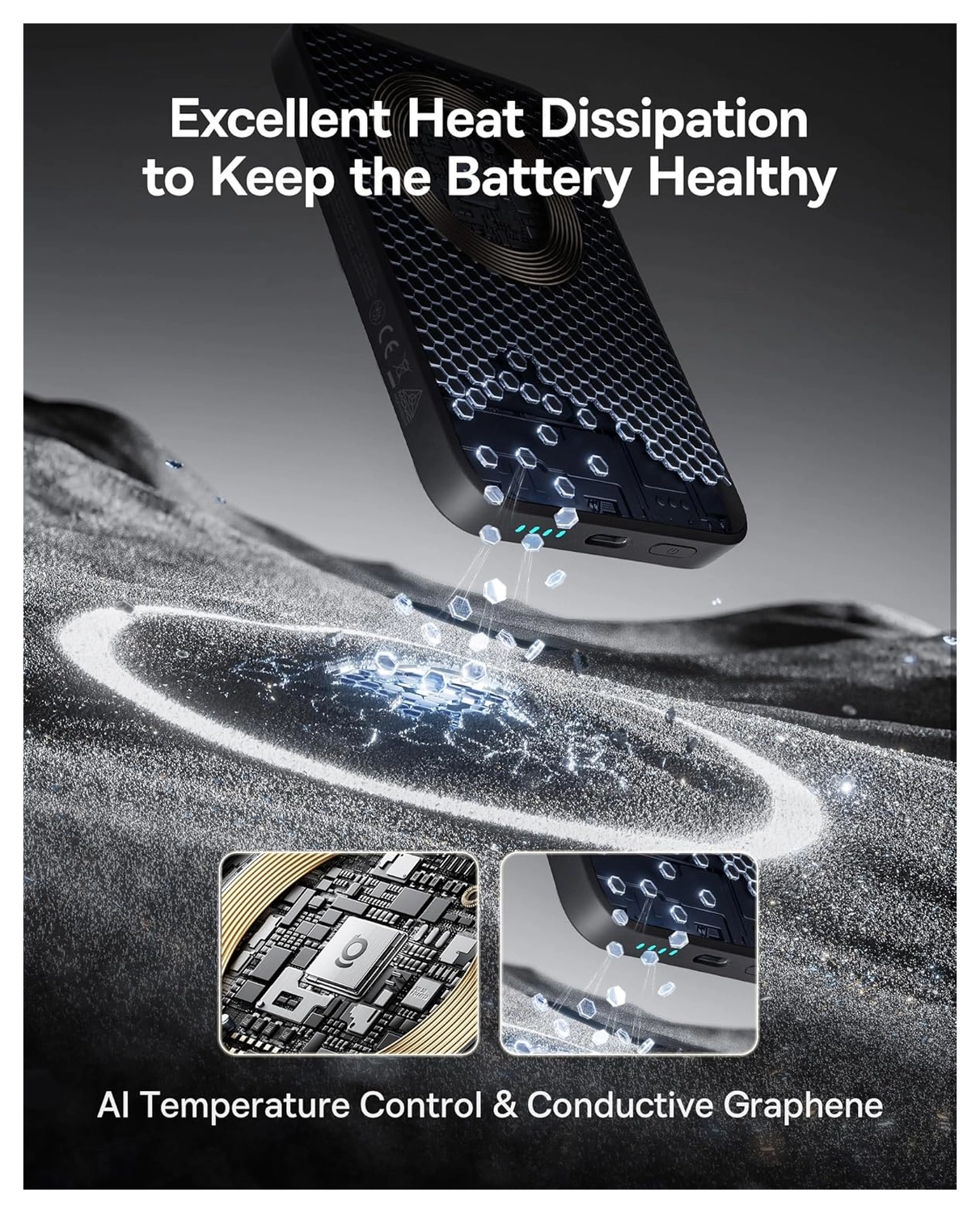 Baseus Megattach 10.000 mAh Powerbank Compact Met MagSafe Zwart 20W afbeelding 11
