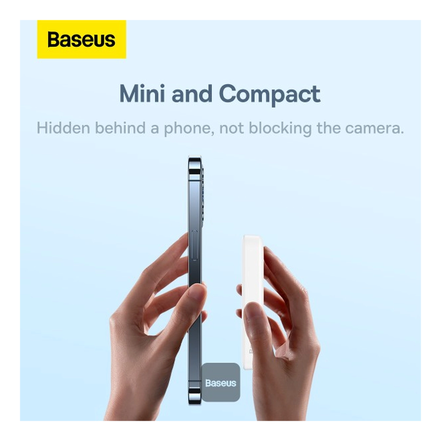Baseus Megattach 10.000 mAh Powerbank Compact Met MagSafe Wit 20W afbeelding 4