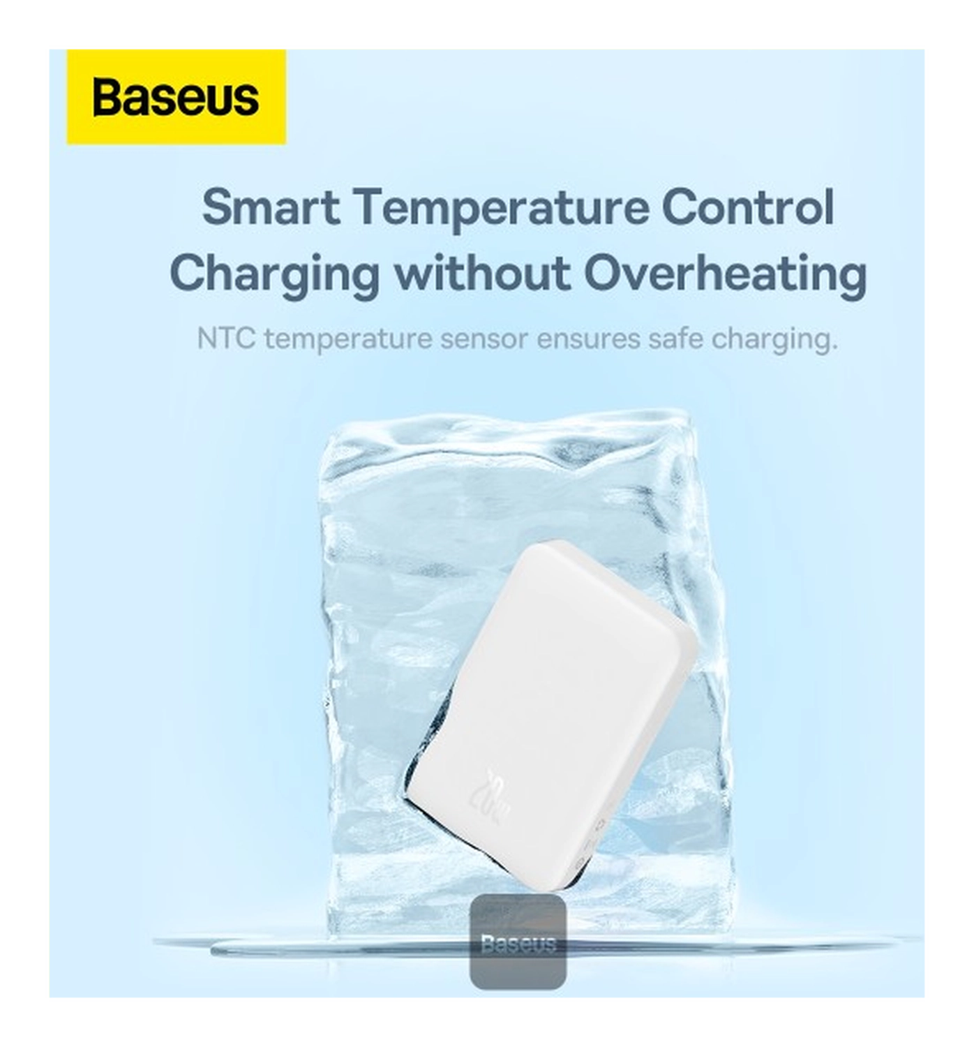 Baseus Megattach 10.000 mAh Powerbank Compact Met MagSafe Wit 20W afbeelding 7