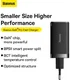 Baseus GaN5 Pro Snellader 65W PD 3.0 + 100W USB-C Kabel 1M Wit afbeelding 4