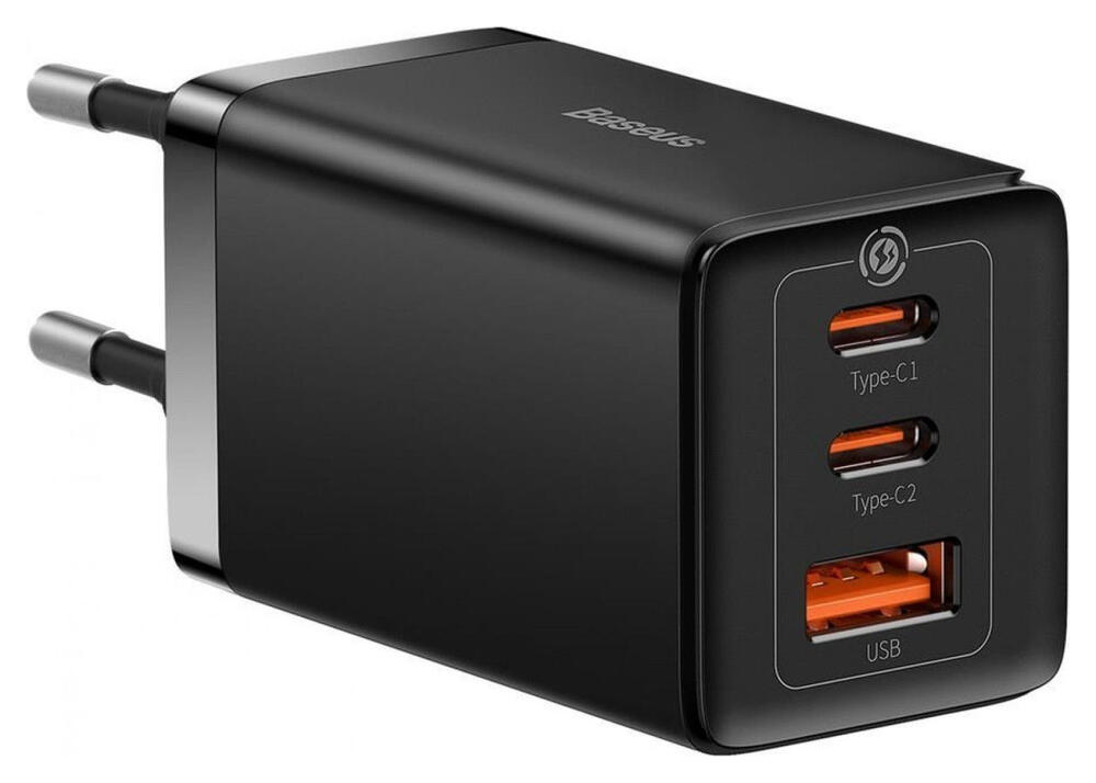 Baseus GaN5 Pro Snellader 65W PD 3.0 + 100W USB-C Kabel 1M Zwart afbeelding 1