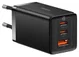 Baseus GaN5 Pro Snellader 65W PD 3.0 + 100W USB-C Kabel 1M Zwart afbeelding 1