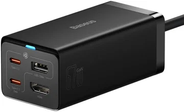 Baseus 67W Laptop Lader USB-C met HDMI Ingang 4K@30Hz