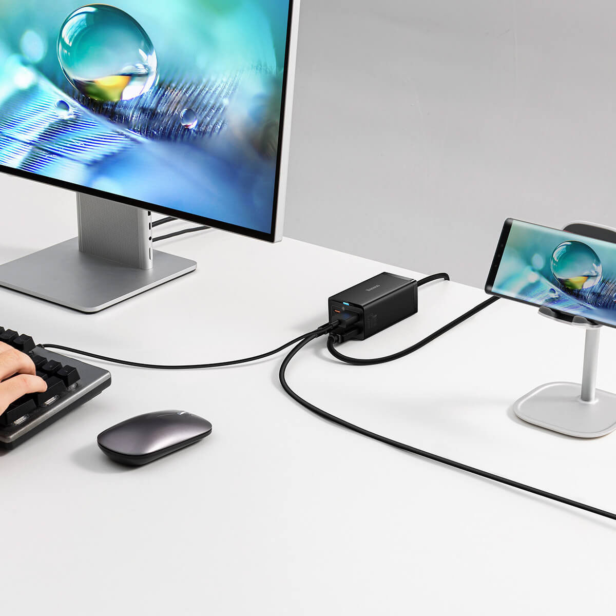 Baseus 67W Laptop Lader USB-C met HDMI Ingang 4K@30Hz afbeelding 8