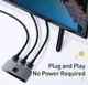 Baseus Matrix HDMI Splitter - HDMI Divider voor TV/Monitor Grijs afbeelding 7