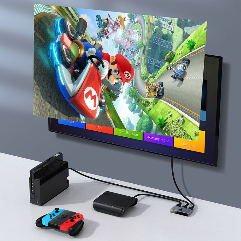 Baseus Matrix HDMI Splitter - HDMI Divider voor TV/Monitor Grijs afbeelding 10