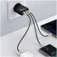 Baseus Compacte Trio Snellader 30W USB/USB-C Adapter Fast Charge Zwart afbeelding 3