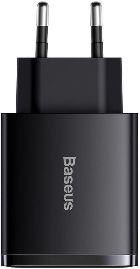 Baseus Compacte Trio Snellader 30W USB/USB-C Adapter Fast Charge Zwart afbeelding 7