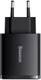 Baseus Compacte Trio Snellader 30W USB/USB-C Adapter Fast Charge Zwart afbeelding 7