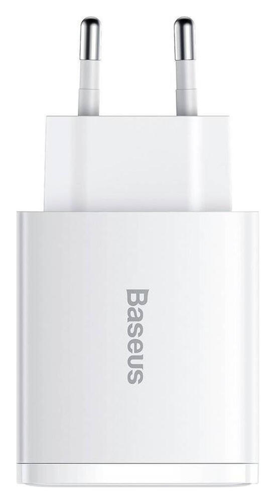 Baseus Compacte Trio Snellader 30W USB/USB-C Adapter Fast Charge Wit afbeelding 9