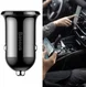 Baseus Compacte Dubbele USB Poort Autolader 4.8A Zwart afbeelding 10
