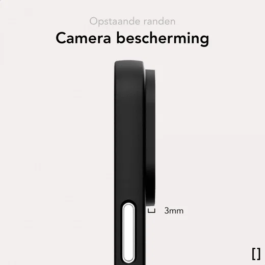 NEKIT Apple iPhone 14 Hoesje met MagSafe Back Cover Dun Zwart afbeelding 6