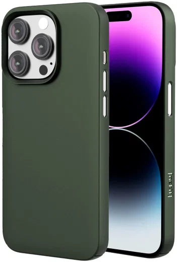 NEKIT Apple iPhone 14 Pro Hoesje met MagSafe Back Cover Dun Groen afbeelding 1