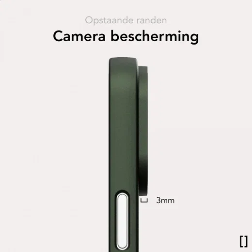 NEKIT Apple iPhone 14 Pro Max Hoesje met MagSafe Back Cover Dun Groen afbeelding 7