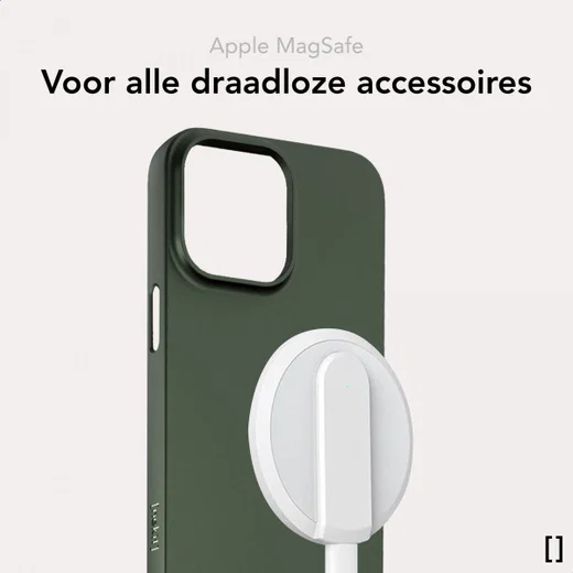 NEKIT Apple iPhone 14 Pro Max Hoesje met MagSafe Back Cover Dun Groen afbeelding 6