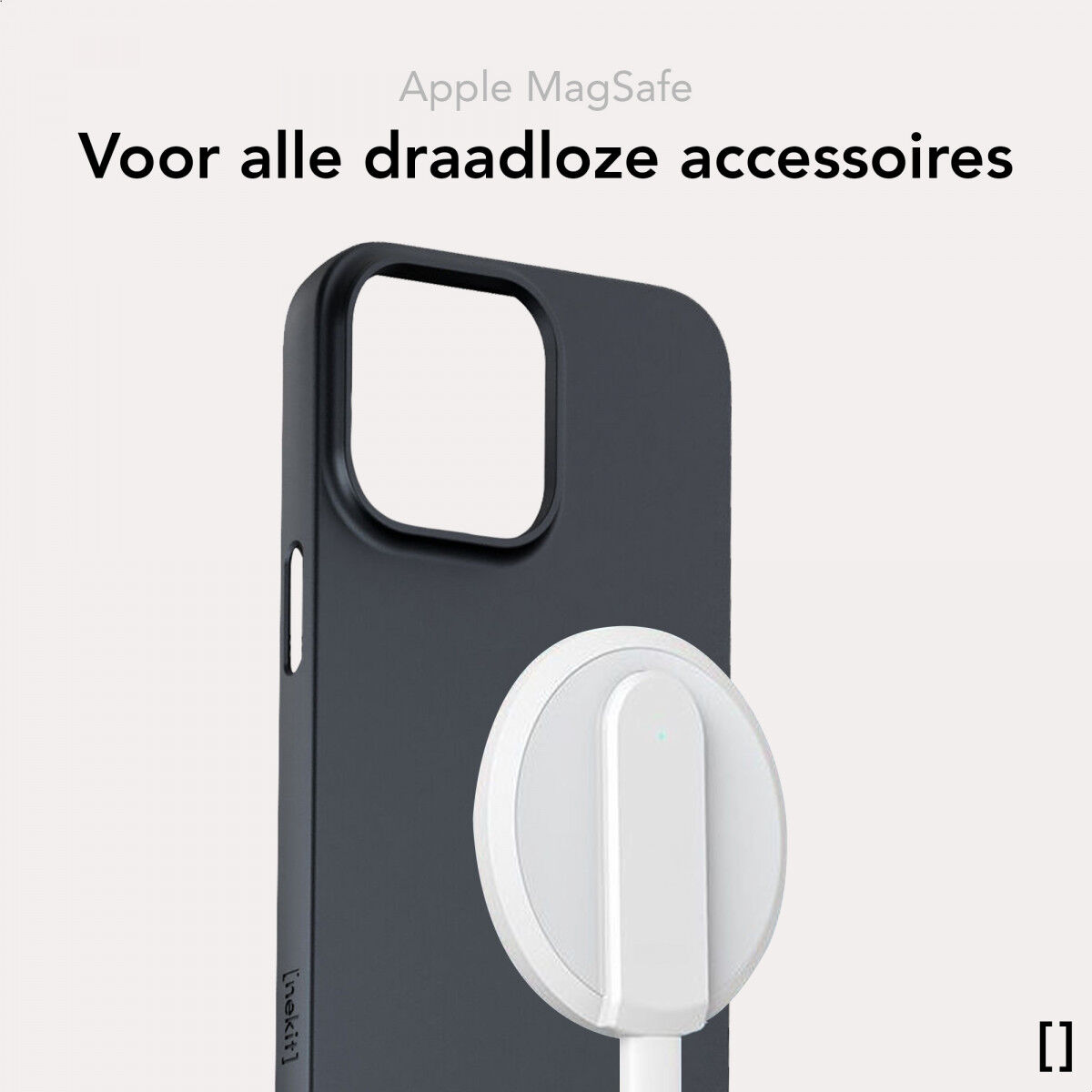 NEKIT Apple iPhone 13 Hoesje met MagSafe Back Cover Dun Blauw afbeelding 6