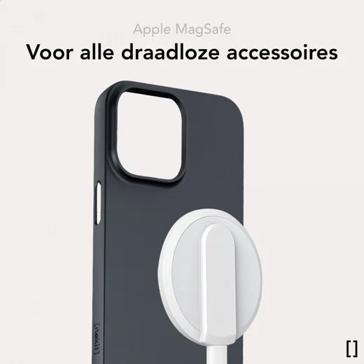NEKIT Apple iPhone 13 Hoesje met MagSafe Back Cover Dun Blauw afbeelding 6