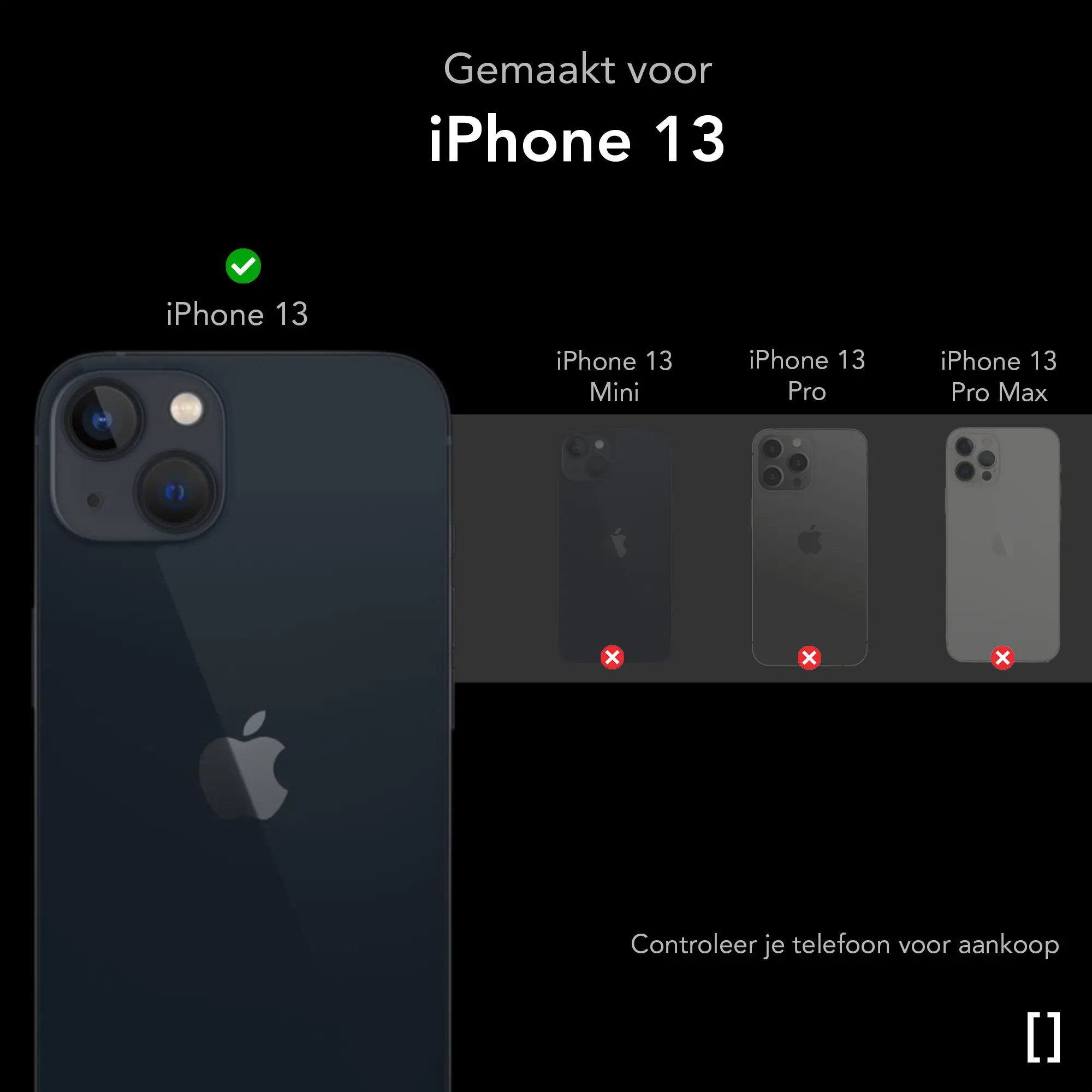 NEKIT Apple iPhone 13 Hoesje met MagSafe Back Cover Dun Blauw afbeelding 4