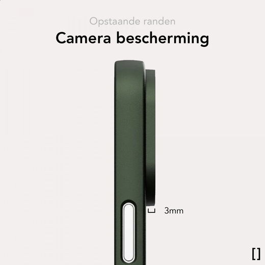 NEKIT Apple iPhone 13 Pro Hoesje met MagSafe Back Cover Dun Groen afbeelding 6