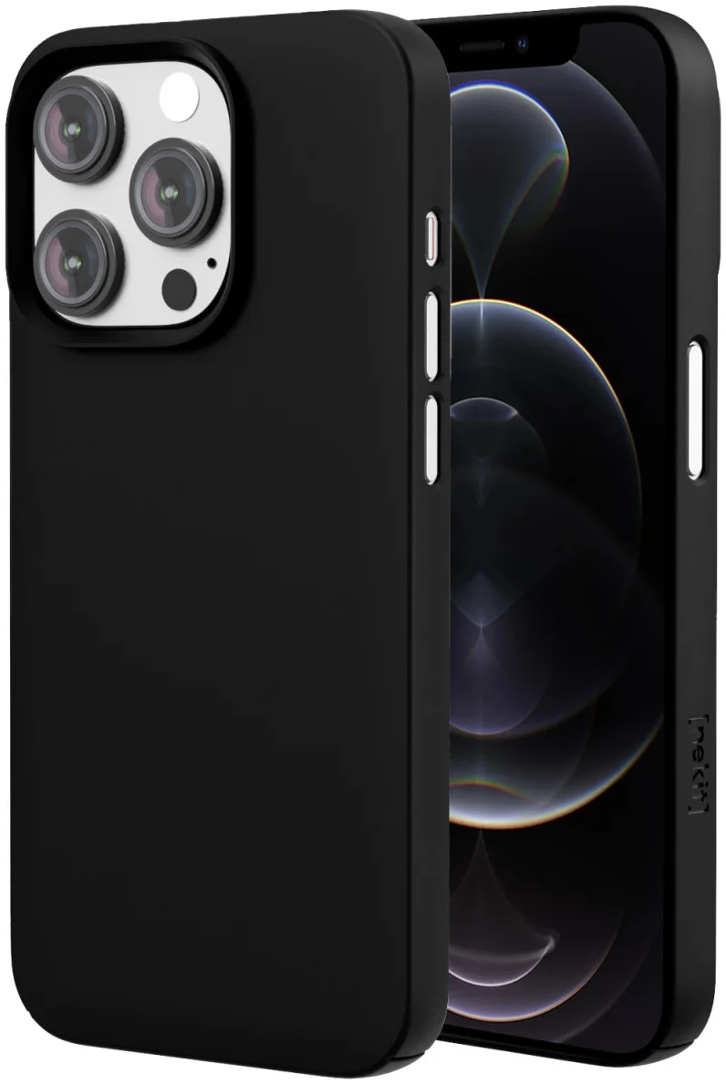 NEKIT Apple iPhone 12 / 12 Pro Hoesje met MagSafe Back Cover Dun Zwart afbeelding 1