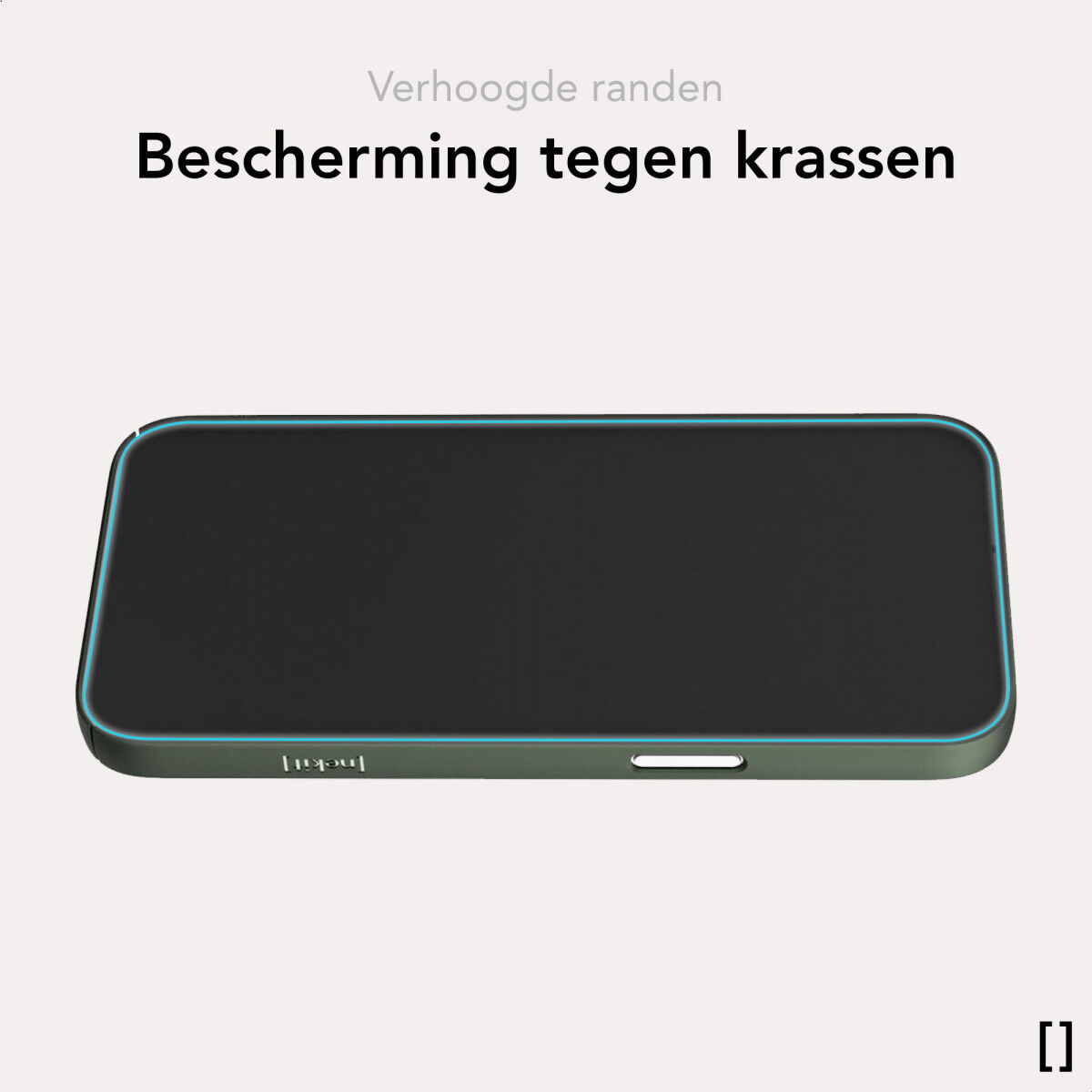 NEKIT Apple iPhone 12 / 12 Pro Hoesje met MagSafe Back Cover Dun Groen afbeelding 8