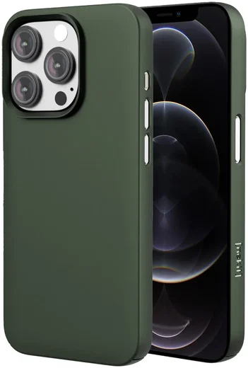 NEKIT Apple iPhone 12 / 12 Pro Hoesje met MagSafe Back Cover Dun Groen afbeelding 1
