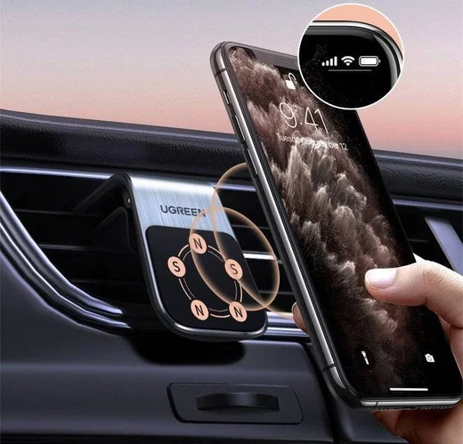 UGREEN Waterfall Magnetische Ventilatierooster Telefoonhouder Auto afbeelding 4