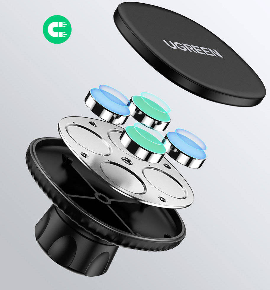UGREEN Magnetische Dashboard Telefoonhouder Auto Zwart afbeelding 5
