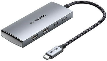 UGREEN Hub USB-C naar USB-A/USB-C 3.2 Adapter 10Gbps Grijs