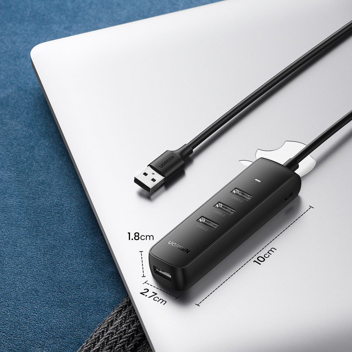UGREEN USB-A naar USB 3.0/USB-C Hub voor MacBook 100CM afbeelding 4