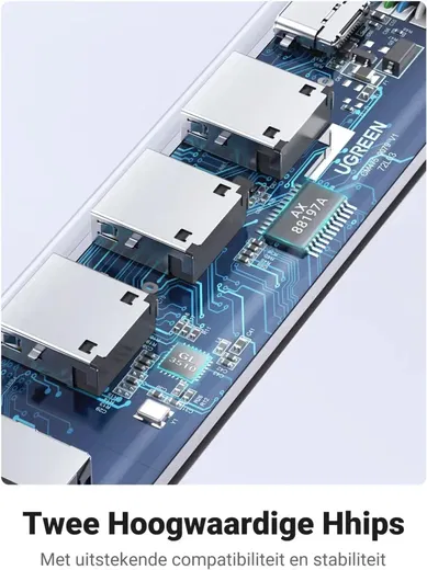 UGREEN 5-in-1 USB-A Hub met USB-A / USB-C / Ethernet voor Laptop/Macbook afbeelding 7