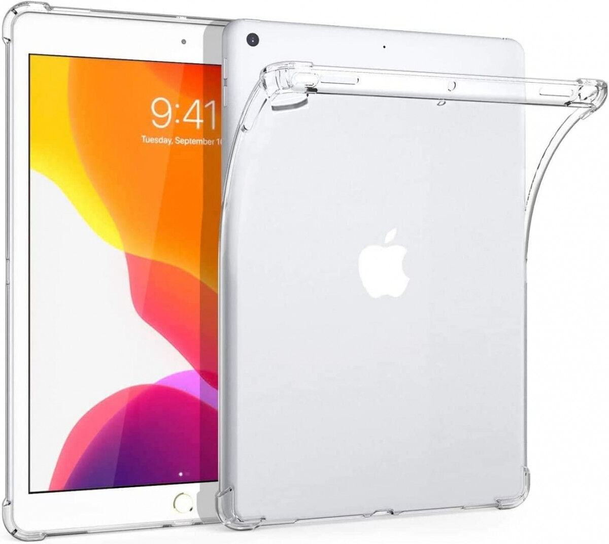 Apple iPad 9.7 (2017/2018) / Air 2 Hoes Schokbestendig TPU Transparant afbeelding 1