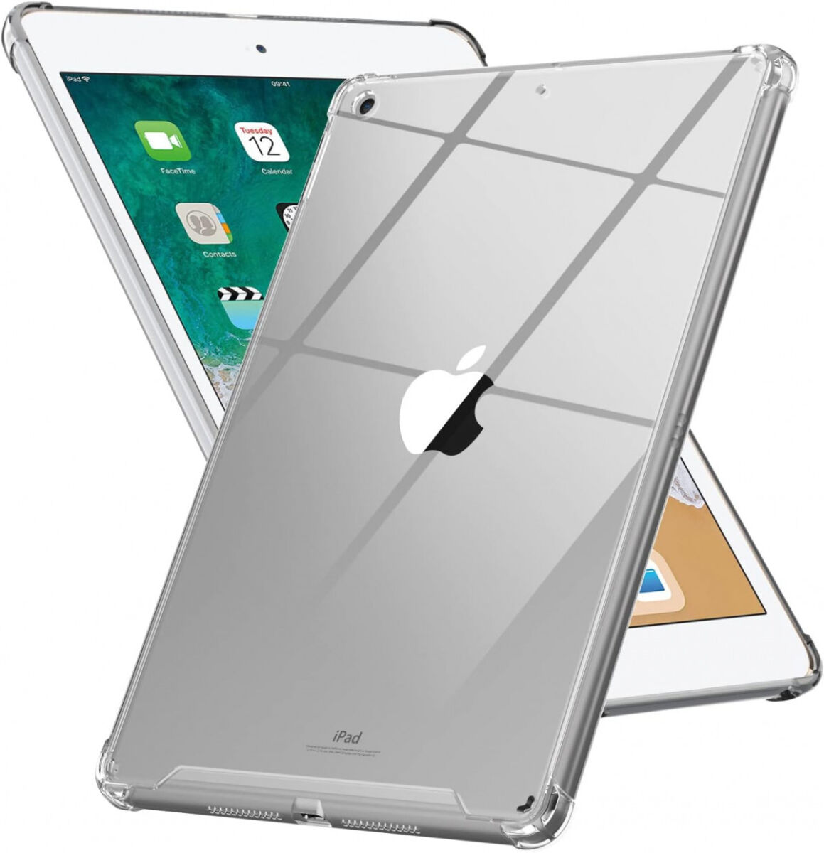 Apple iPad 9.7 (2017/2018) / Air 2 Hoes Schokbestendig TPU Transparant afbeelding 2