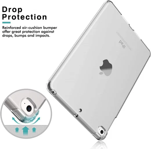 Apple iPad 9.7 (2017/2018) / Air 2 Hoes Schokbestendig TPU Transparant afbeelding 3