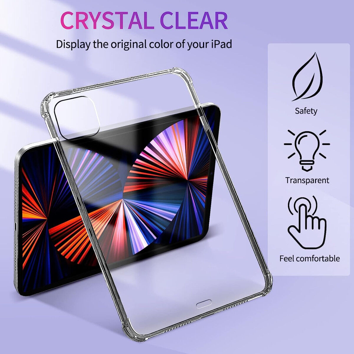 iPad Pro 11 (2018/2020/2021/2022) Hoes Schokbestendig TPU Transparant afbeelding 5
