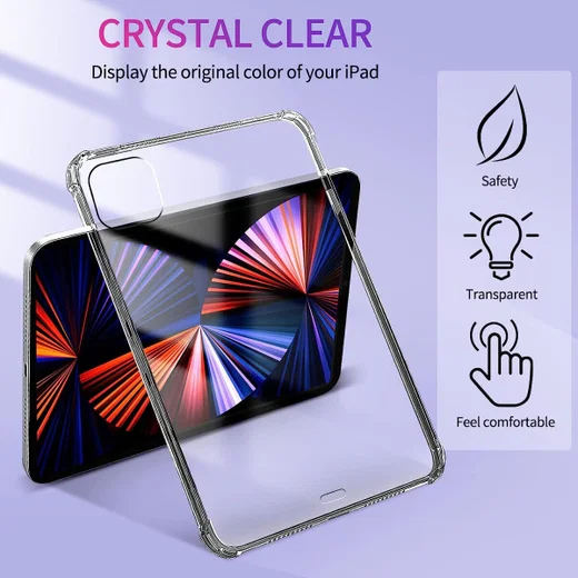 iPad Pro 11 (2018/2020/2021/2022) Hoes Schokbestendig TPU Transparant afbeelding 5