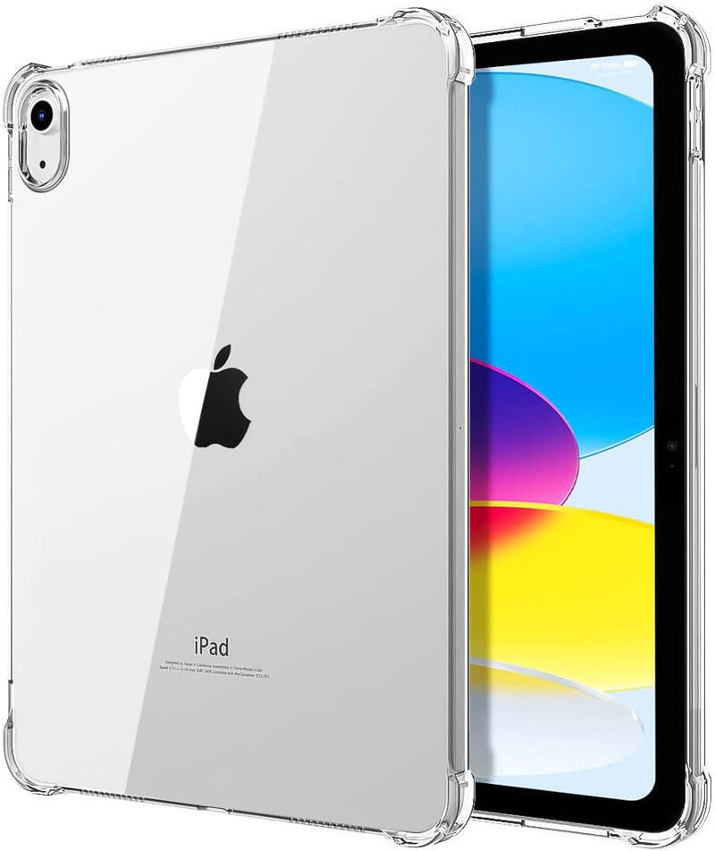 Apple iPad 11 (2025)/10.9 (2022) Hoes Schokbestendige TPU Back Cover Transparant afbeelding 2
