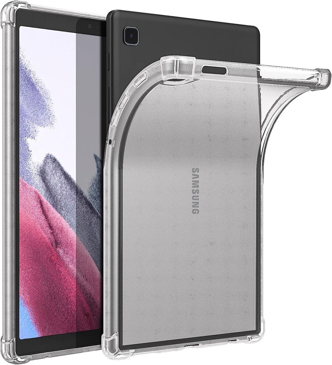 Samsung Galaxy Tab A7 Lite Hoes Schokbestendig TPU Transparant afbeelding 5