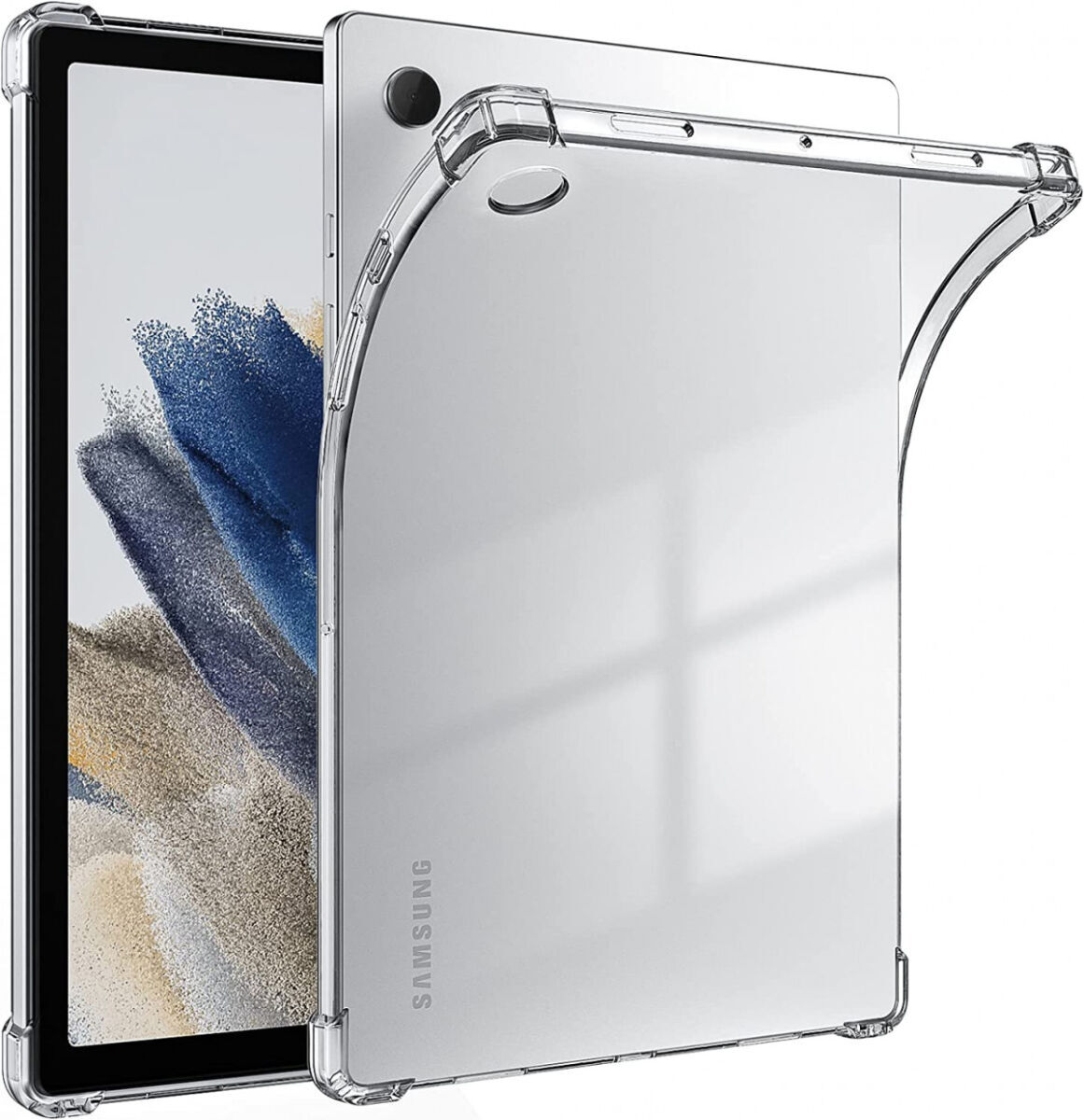 Samsung Galaxy Tab A8 Hoes Schokbestendige TPU Back Cover Transparant afbeelding 7