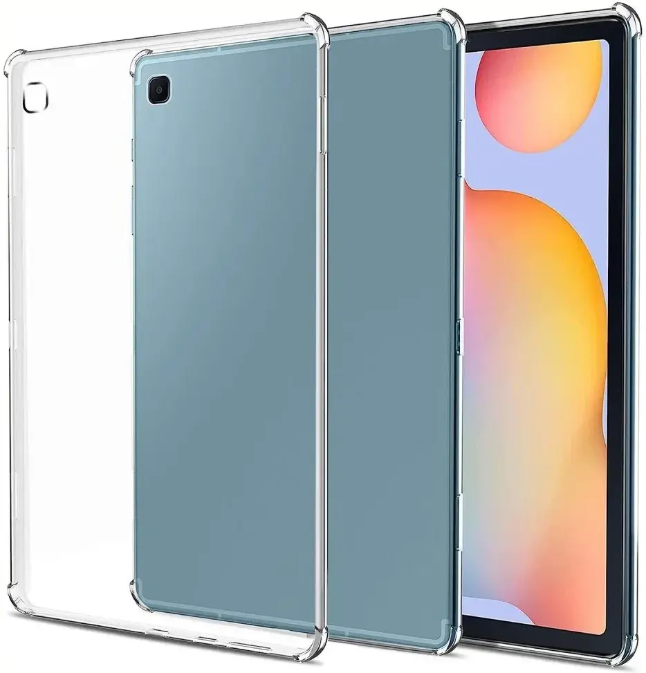 Samsung Galaxy Tab S6 Lite Hoes Schokbestendige TPU Back Cover Transparant afbeelding 1