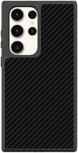 RhinoShield SolidSuit Samsung S23 Ultra Hoesje Carbon Fiber Zwart afbeelding 1