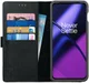 Rosso Deluxe OnePlus 11 Hoesje Echt Leer Book Case Zwart afbeelding 1