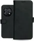 Rosso Deluxe OnePlus 11 Hoesje Echt Leer Book Case Zwart afbeelding 6