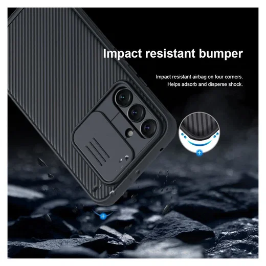 Nillkin CamShield Samsung Galaxy A54 Hoesje met Camera Slider Zwart afbeelding 5