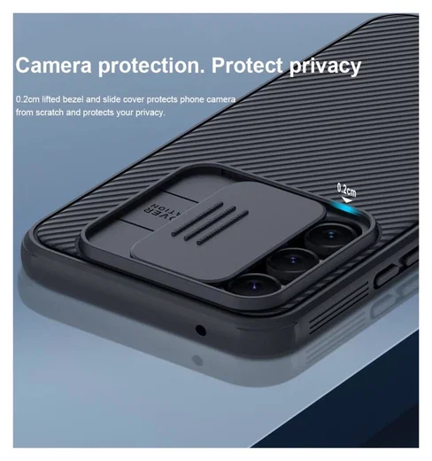Nillkin CamShield Samsung Galaxy A54 Hoesje met Camera Slider Zwart afbeelding 4